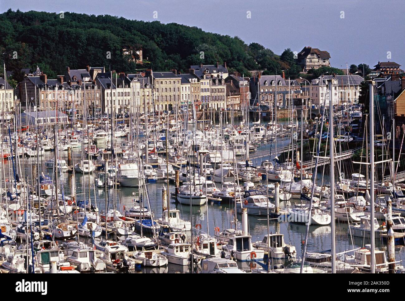 In the port of Saint-Valery-en-Caux in the Seine-Maritime departement,  France, anchor a lot of boats. (undated picture) | usage worldwide Stock  Photo - Alamy