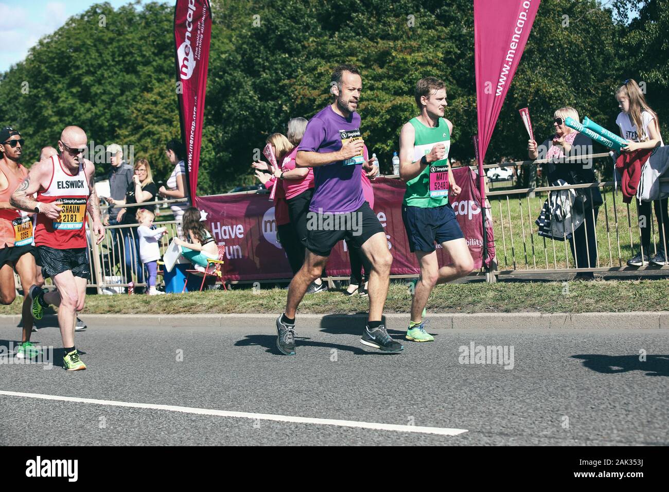 Great North Run 2019 event photography competitors Stock Photo