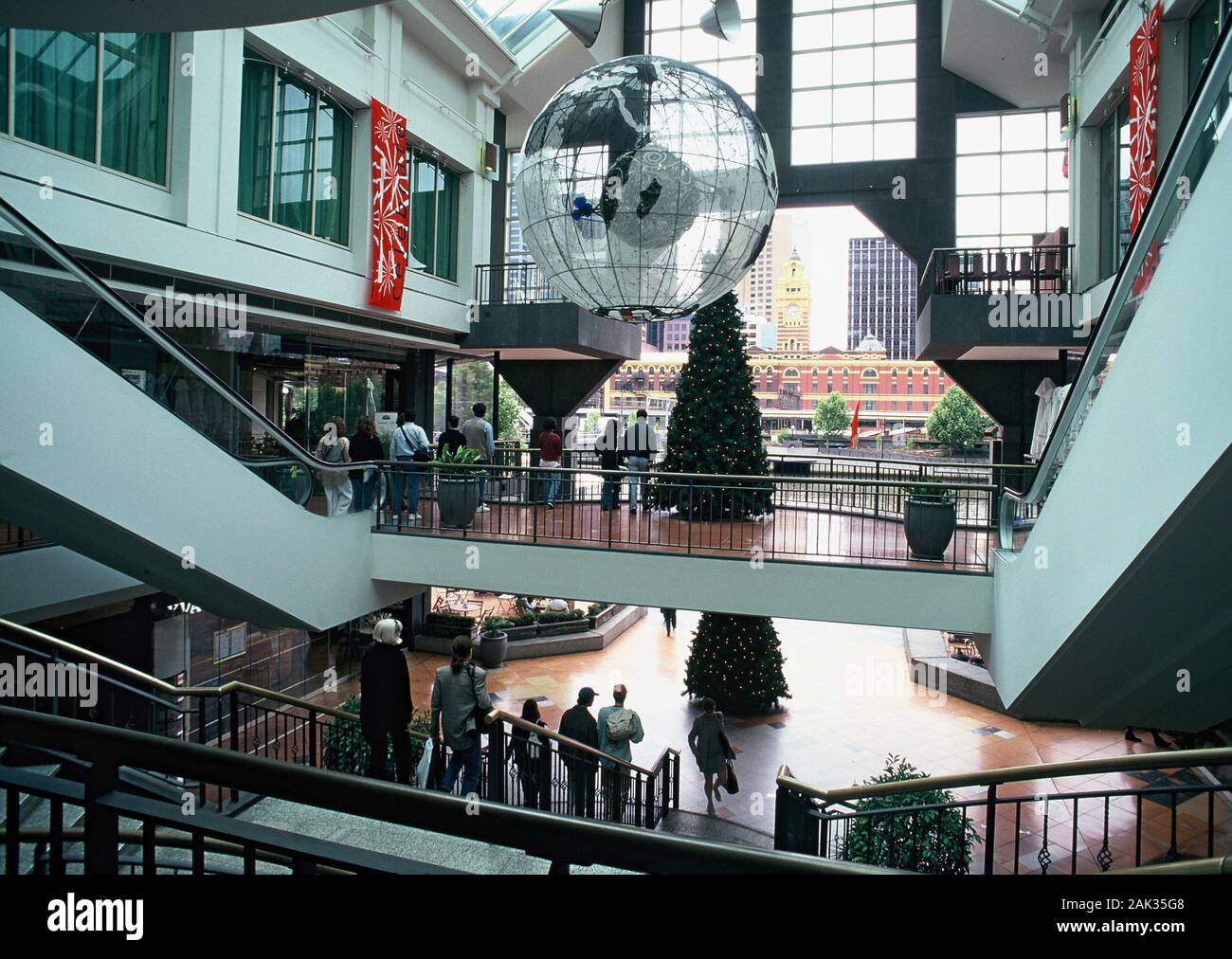 Interior View Of The Southgate Shopping Centre In Melbourne The Capital Of The Australian State