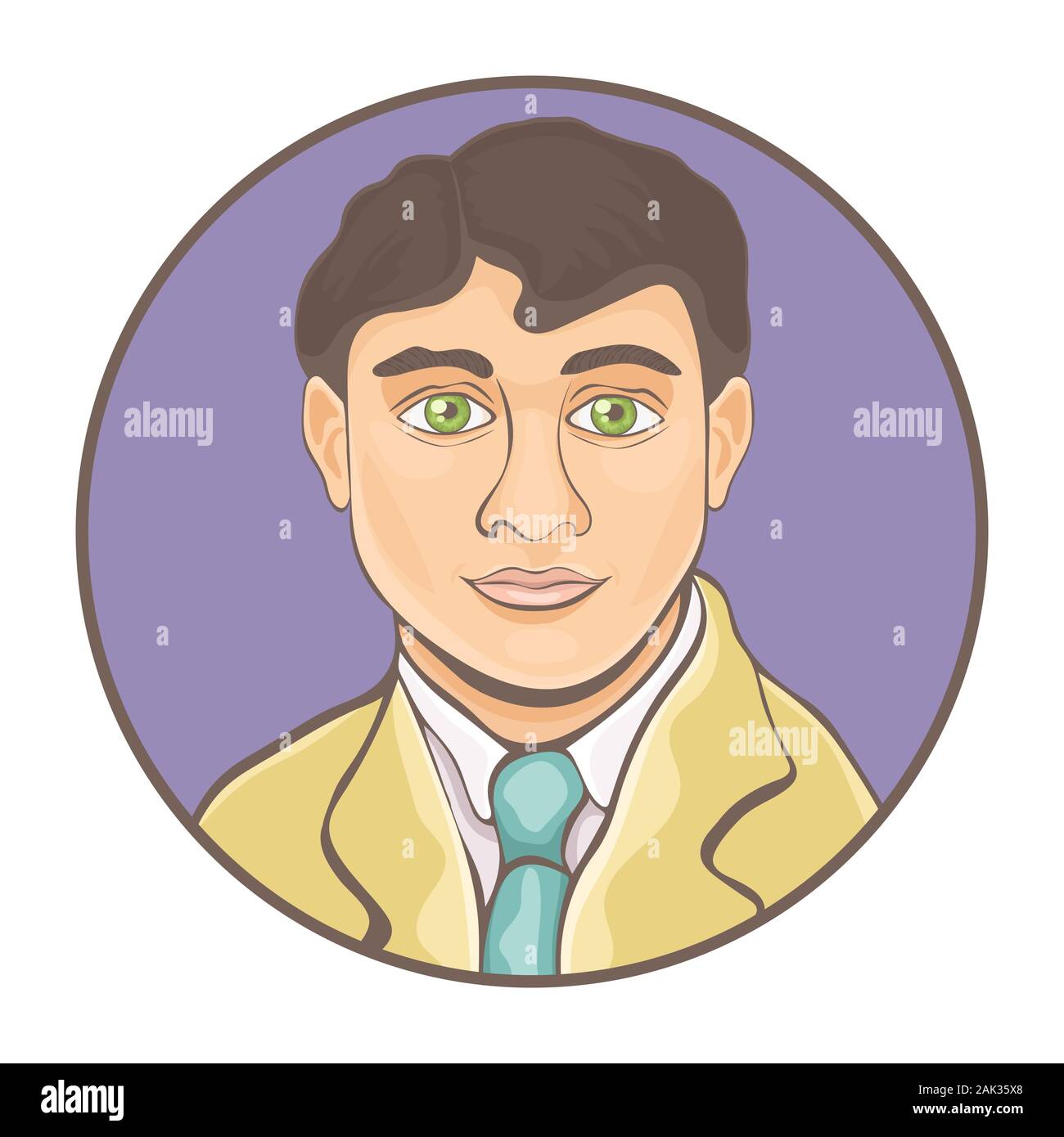 Big guy in a suit Stock Vector Images - Alamy