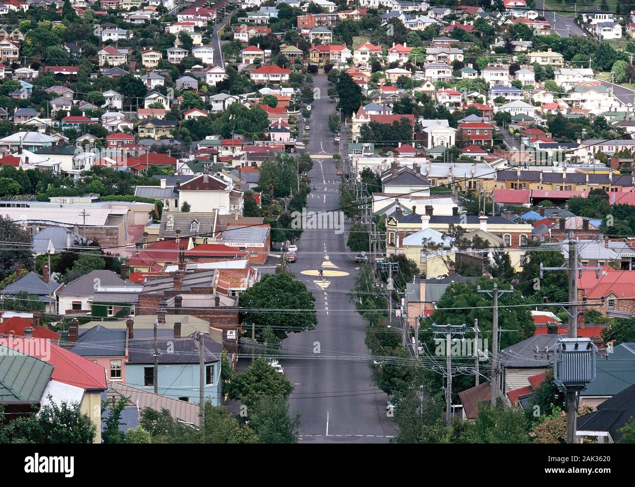 View of the suburbs of Launceston in Tasmania, Australia. (undated picture) | usage worldwide Stock Photo