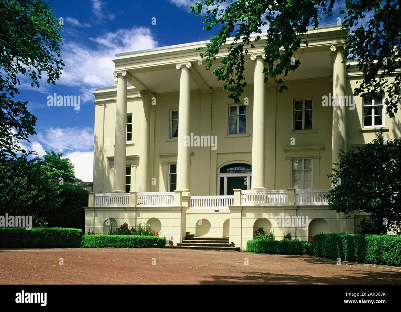 View of the Clarendon House, a mansion in Evandale nearby Launceston in