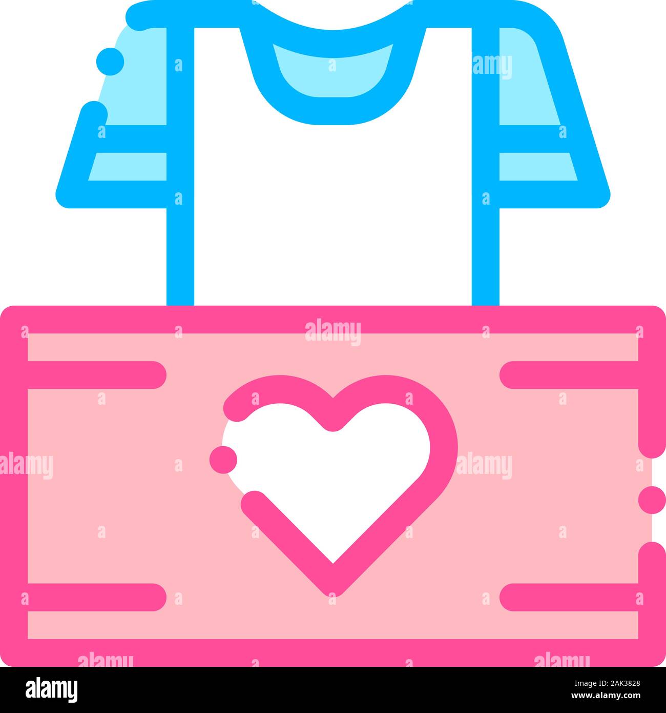 Volunteers Support Thing Box Vector Thin Line Icon Stock Vector