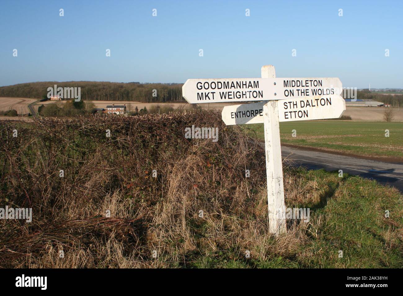 Yorkshire Wolds Stock Photo