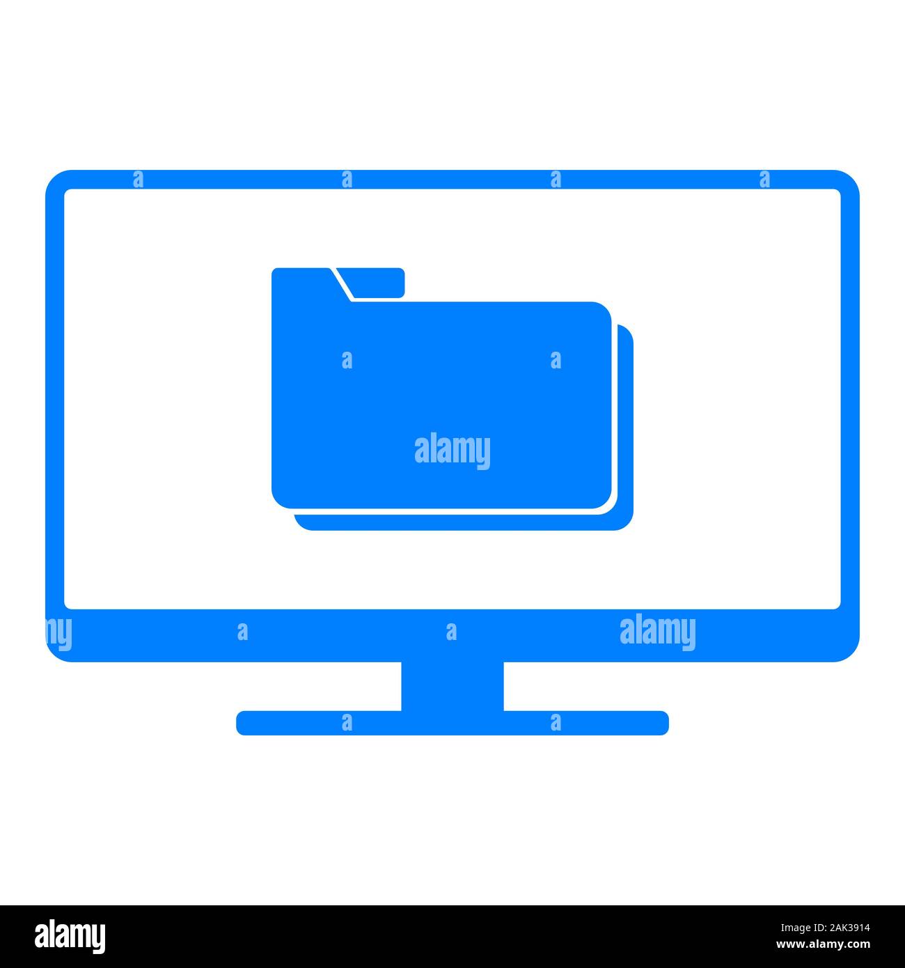 Computer Folder Compter Screen Pc folder hi-res stock photography and images - Alamy