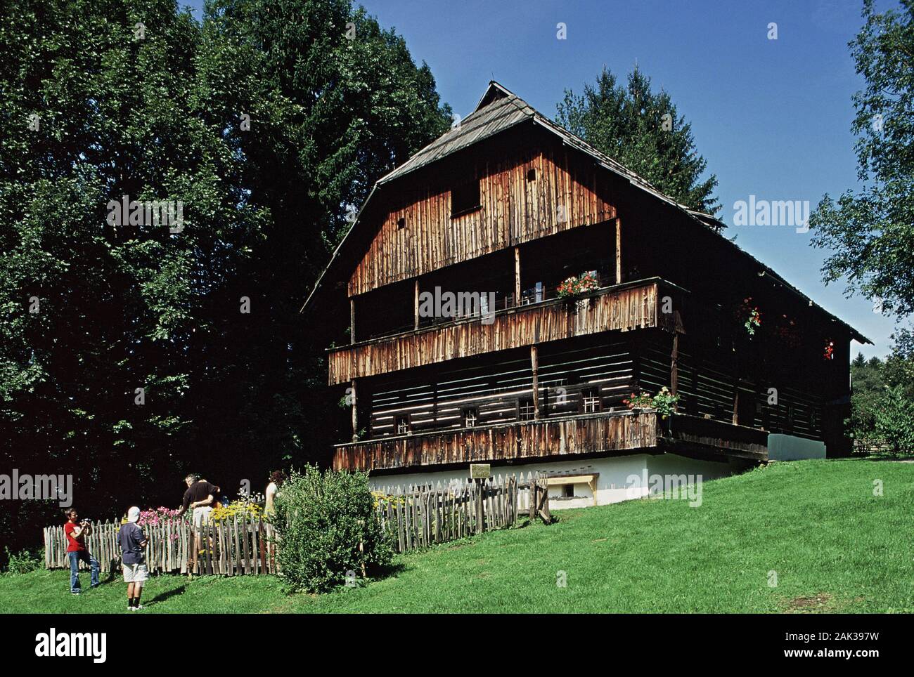 An old building in the open-air museum in Maria Saal, Austria.(undated picture) | usage worldwide Stock Photo