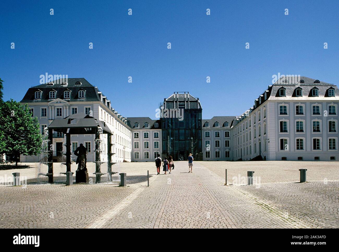 View of the palace of Saarbrücken. It was built in the baroque style by Friedrich Joachim Stengel between 1738 and 1748. Saarbrücken is the state capi Stock Photo