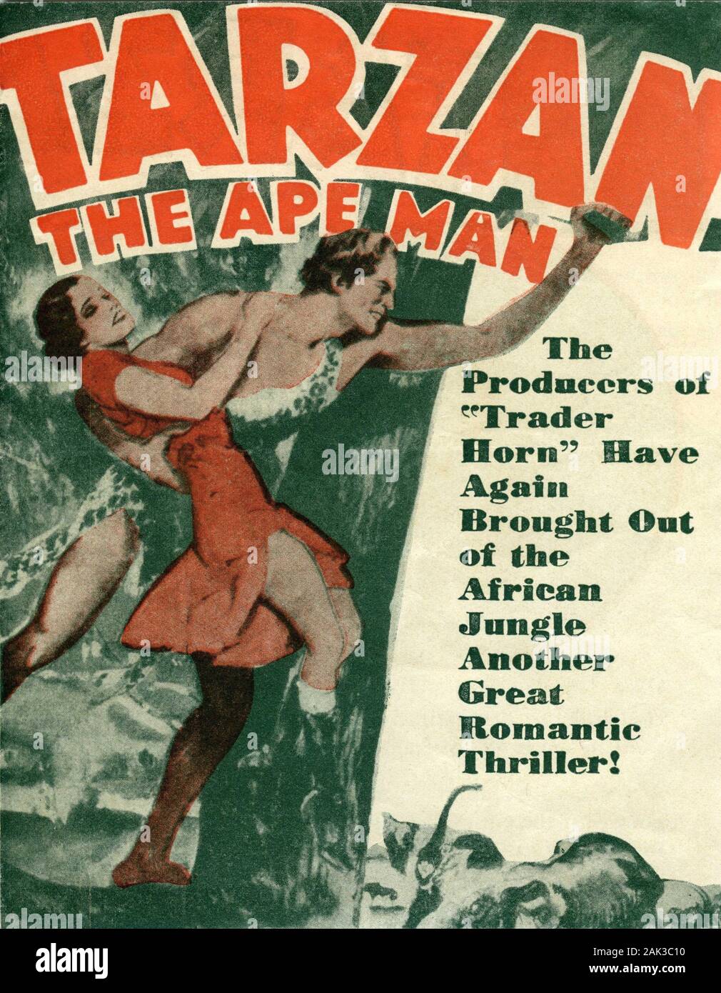 Weissmuller maureen osullivan tarzan ape hi-res stock photography and ...