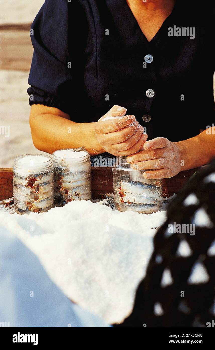 A specialty from Spain are the Anxoves, in English anchovies, conserved ...