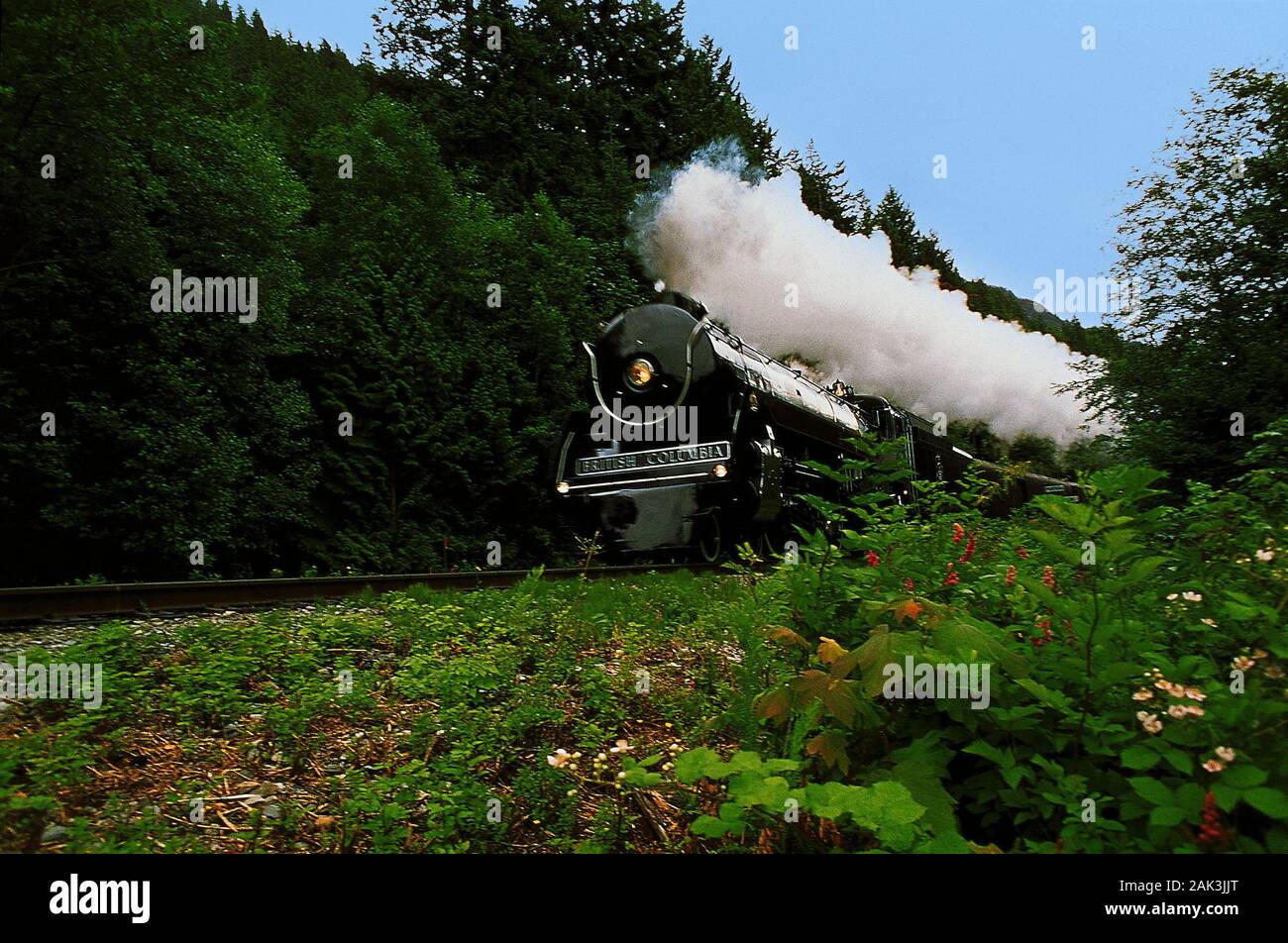 The "Royal Hudson Steam Train" is a museum train which drives from West