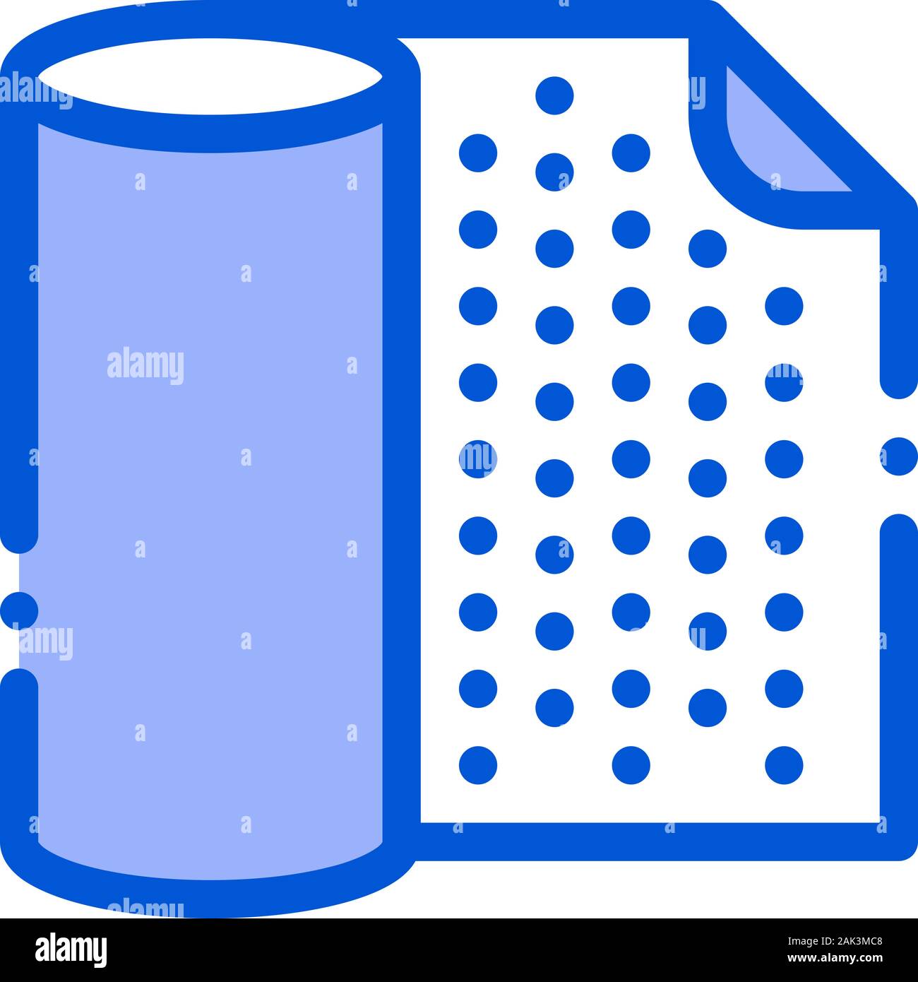 Waterproof Material Napkin Vector Thin Line Icon Stock Vector Image ...