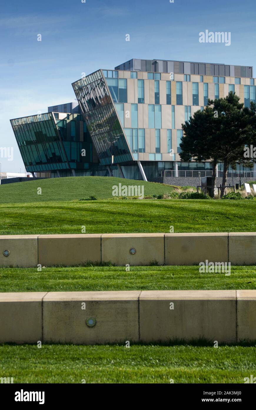 Mill Dam / Harton Quays Park, South Shields riverside Stock Photo Alamy