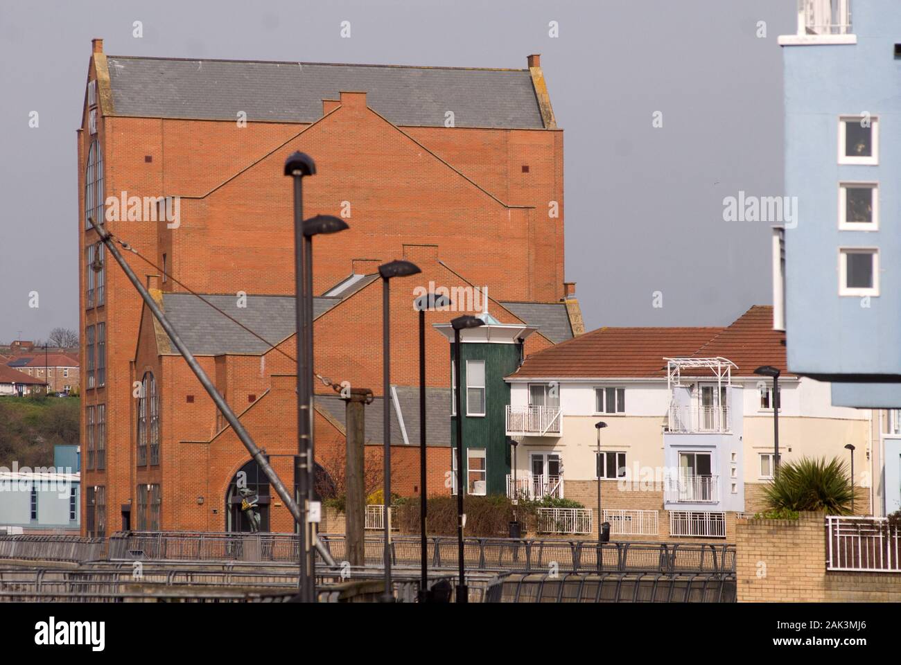 Mill Dam / Harton Quays Park, South Shields riverside Stock Photo - Alamy