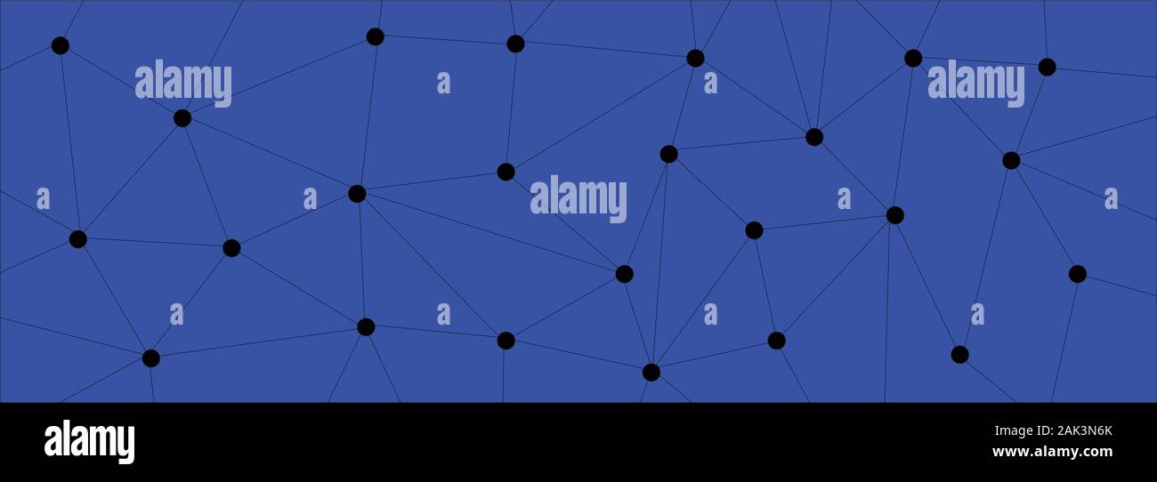 A dark blue background of dots and lines Stock Vector Image & Art - Alamy