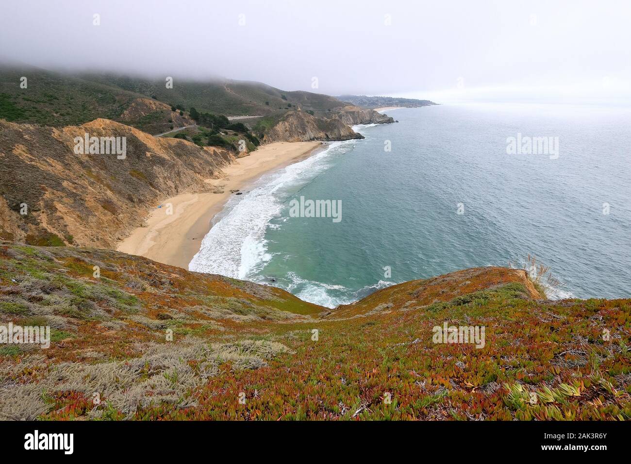 Gray Whale Cove State Beach am Rande des Highway 1, Pacifica