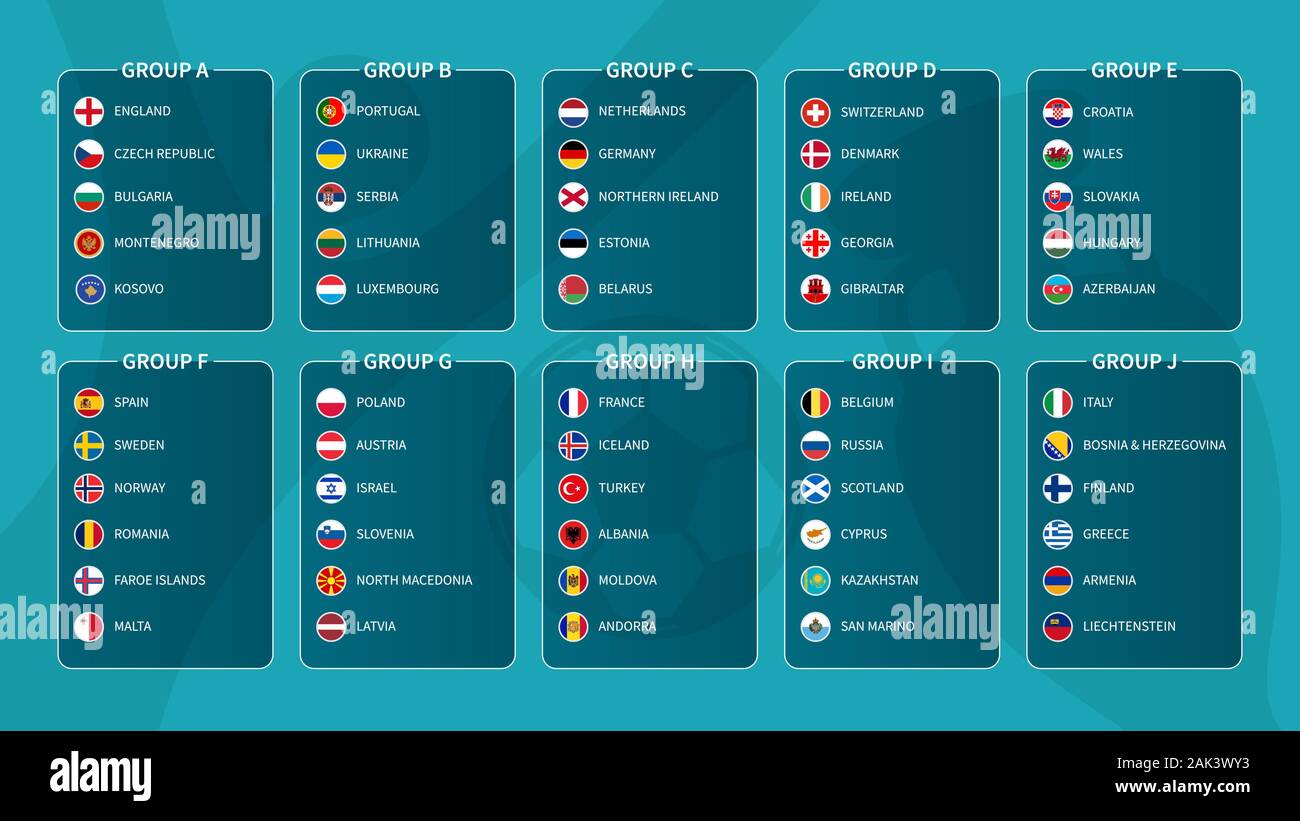 European qualifying round group Stock Vector Images Alamy