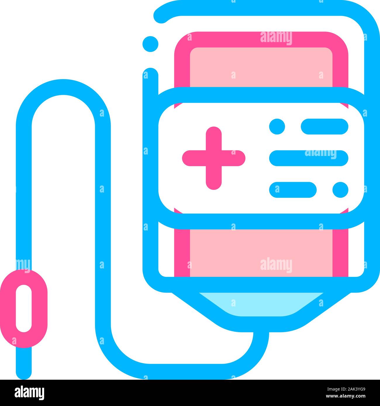 Volunteers Support Bottle Vector Thin Line Icon Stock Vector