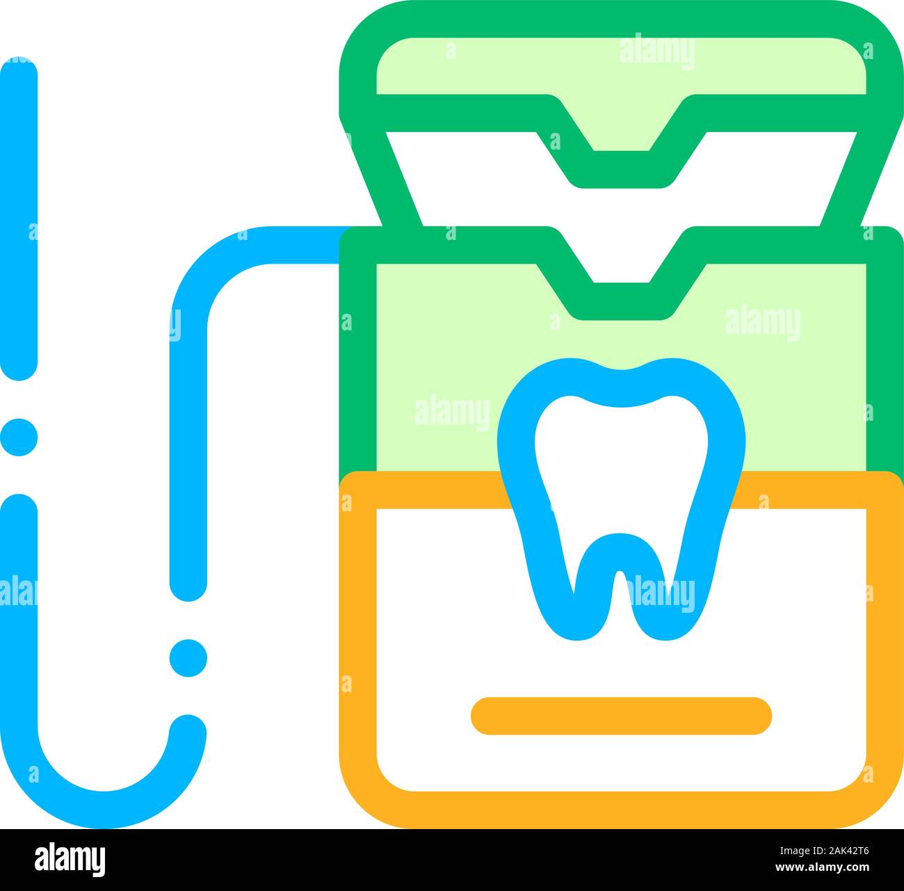 Stomatology Equipment Vector Thin Line Sign Icon Stock Vector