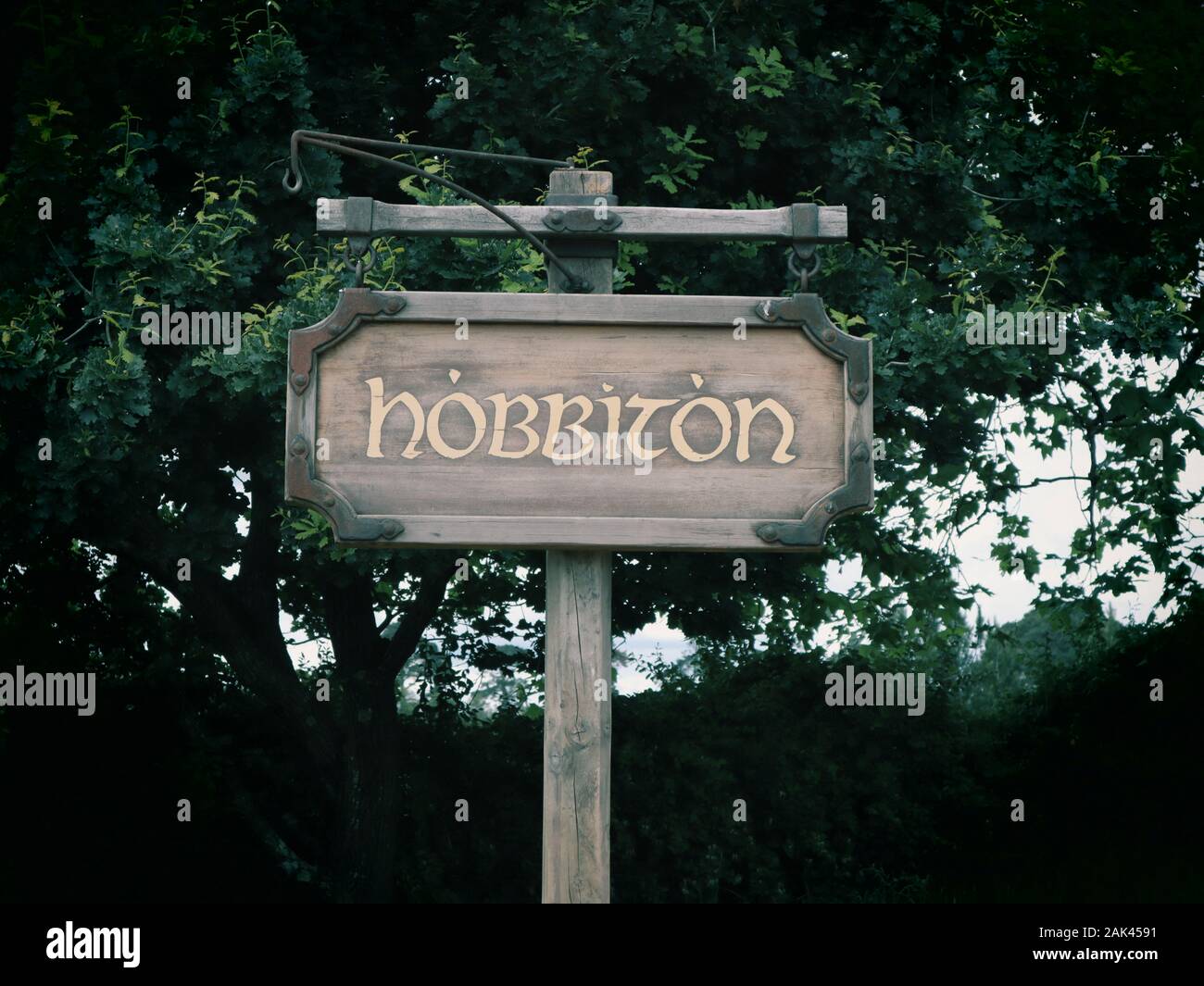 hobbiton entrance Stock Photo