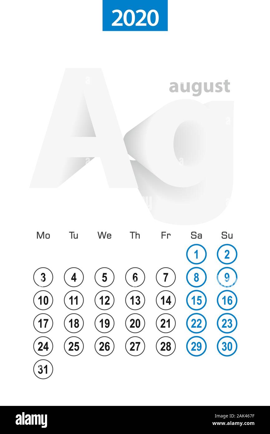 calendar-for-august-2020-blue-circle-design-english-language-week