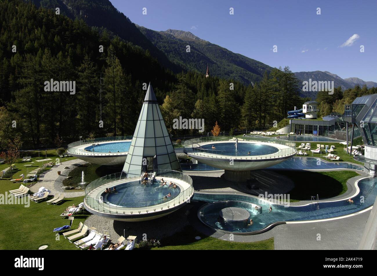 Aqua Dome in Längenfeld, Tirol | usage worldwide Stock Photo