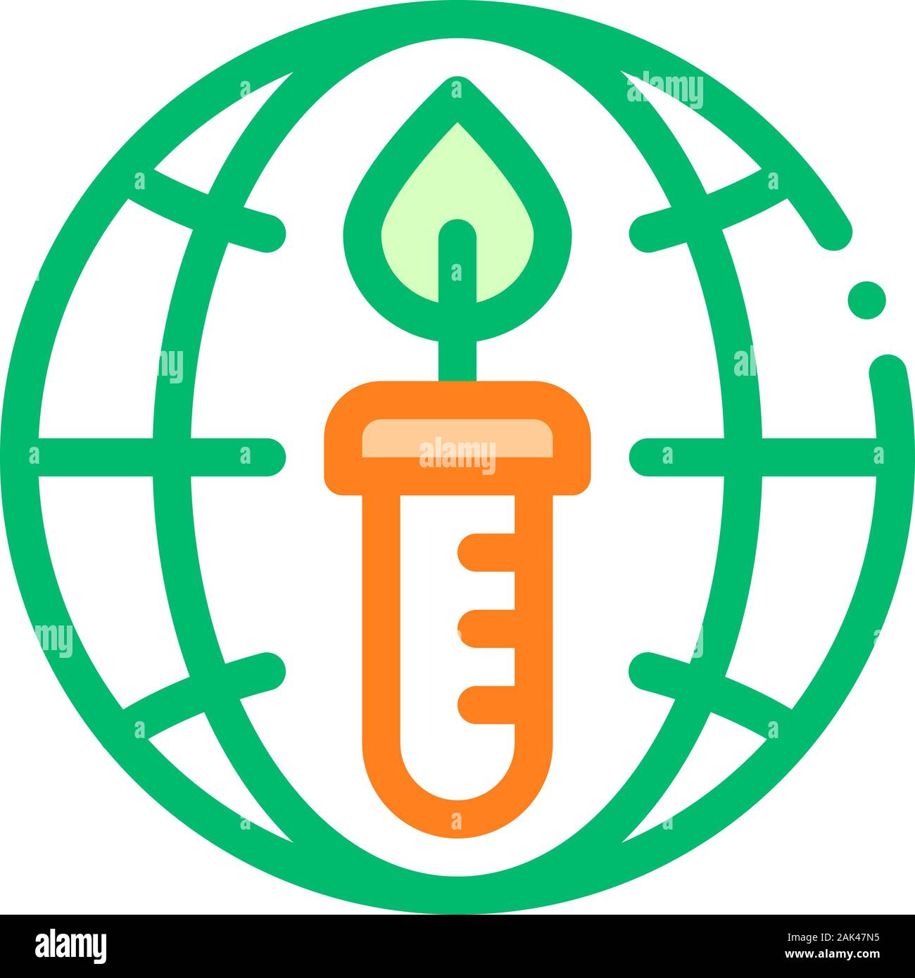 Candle Planet Earth Problem Vector Thin Line Icon Stock Vector Image ...