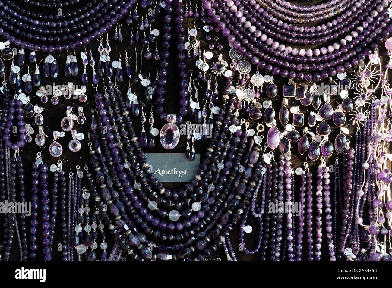 Amethyst earrings hi-res stock photography and images - Alamy