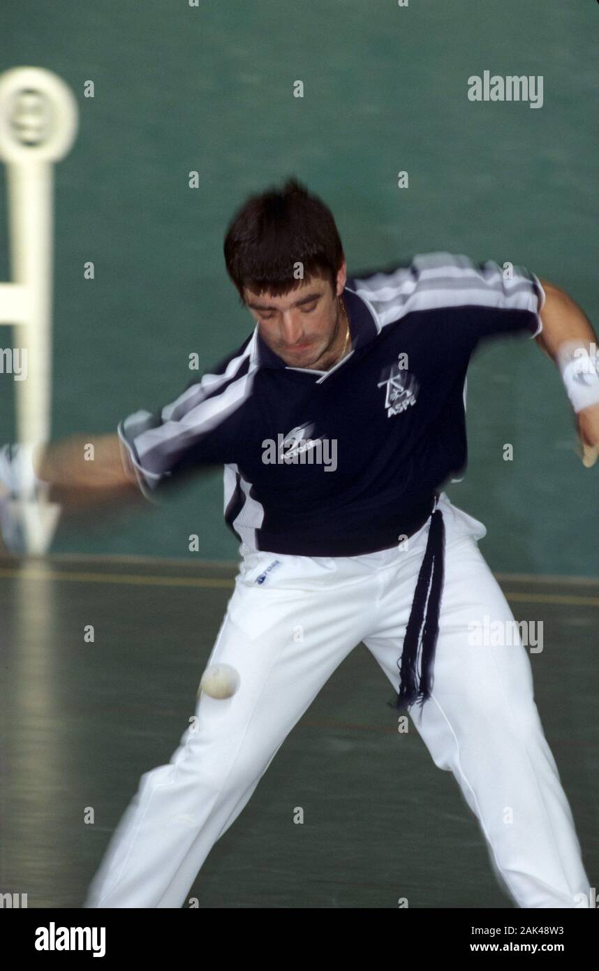Basque Country Man Northern Spain: Basque country - Man is playing Pelota | usage ...