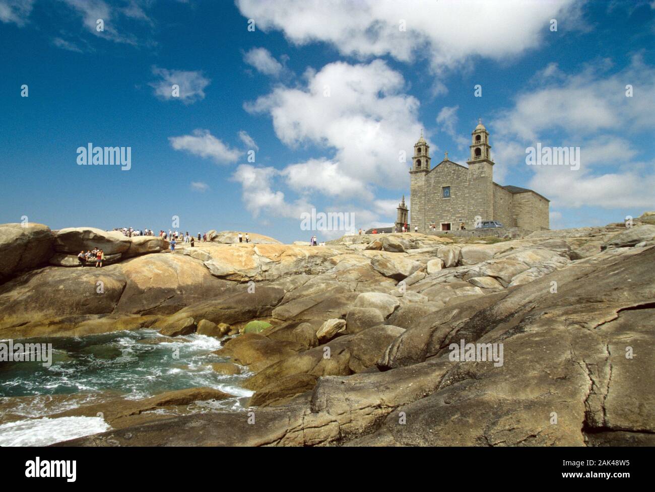 Northern Spain: The Church of Nuestra Senora de la Barca near Muxía | usage worldwide Stock Photo