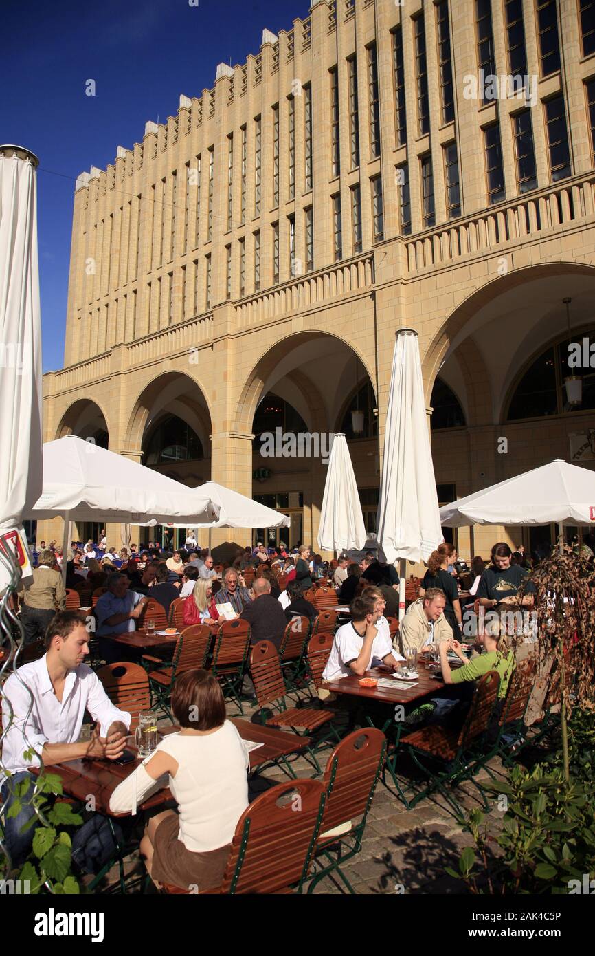 Germany Chemnitz "Red Tower" Shopping Centre usage worldwide Stock