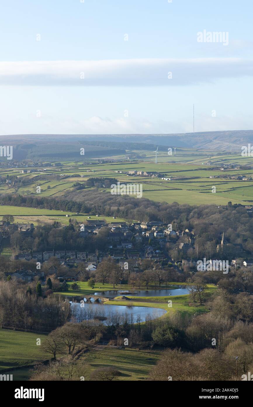 A view of Meal Hill near Hepworth, Kirklees, Yorkshire, UK Stock Photo