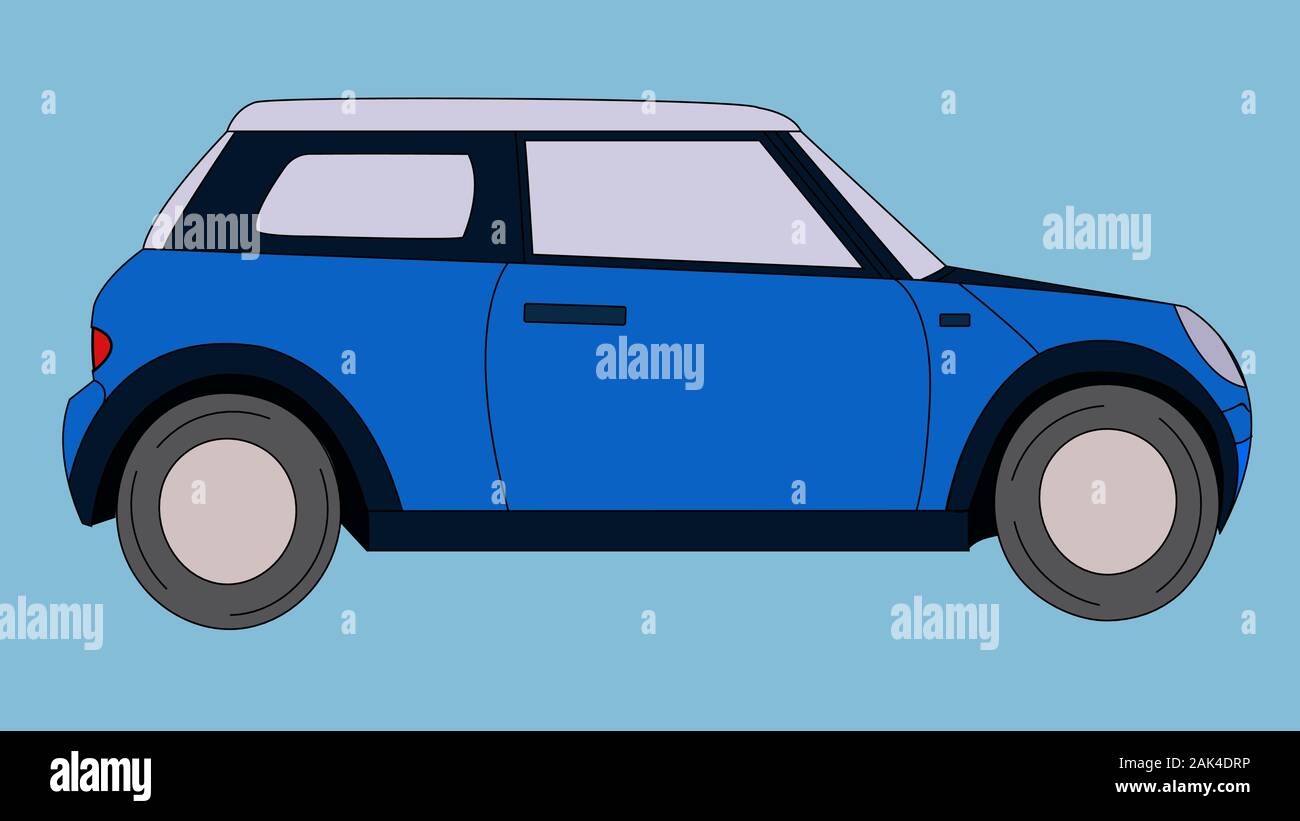 Car flat icon. Flat style vector illustration Stock Vector
