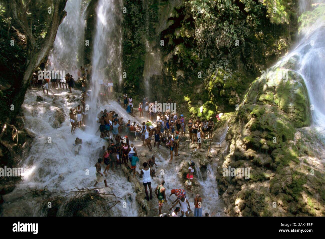 Haiti Pilgrimage site at the holy cascades of Saut d'Eau at Ville