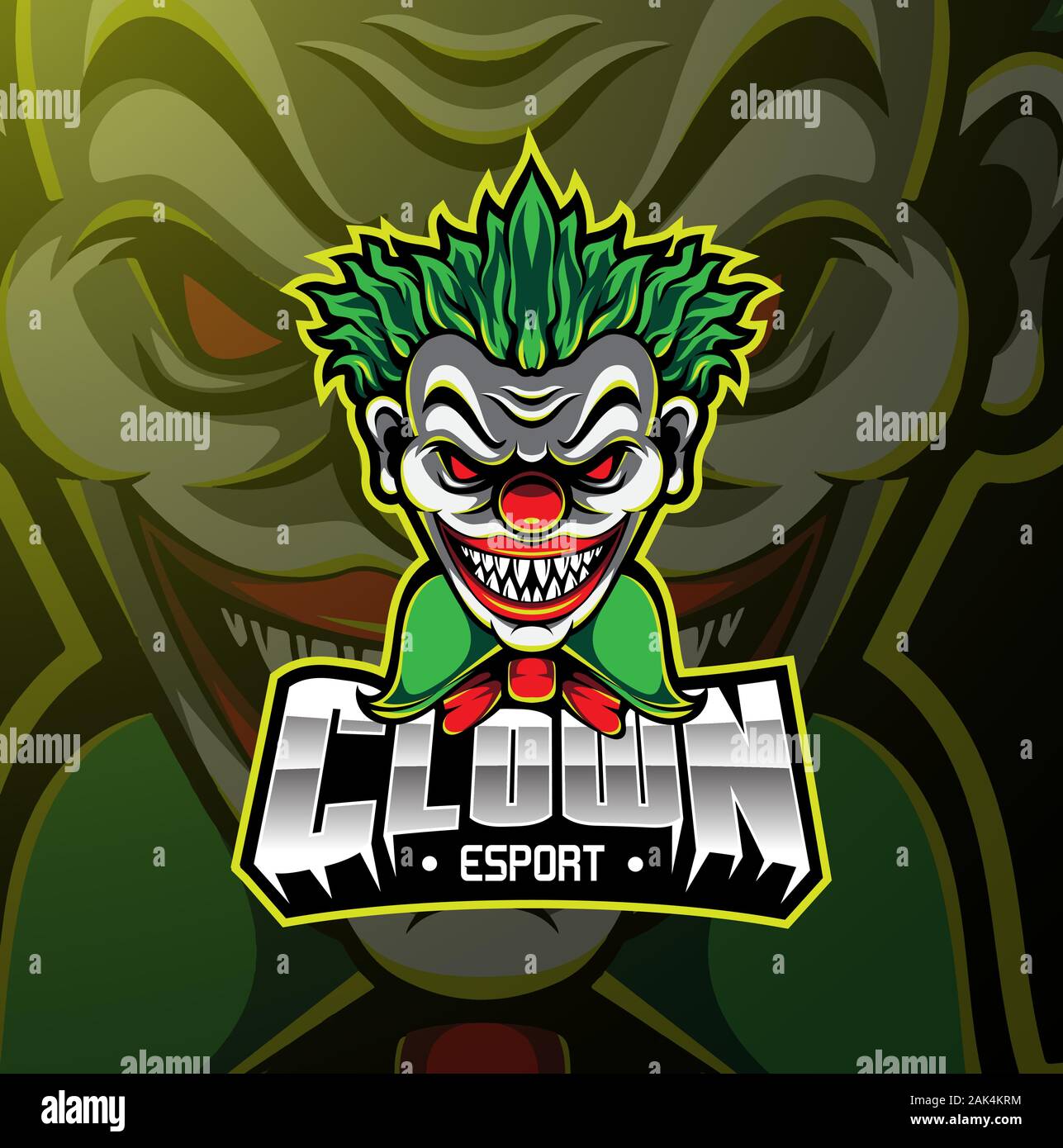 Clown Esport Mascot Logo Design Stock Vector Image Art Alamy Clown Esport Mascot Logo Design Stock Vector Image Art Alamy
