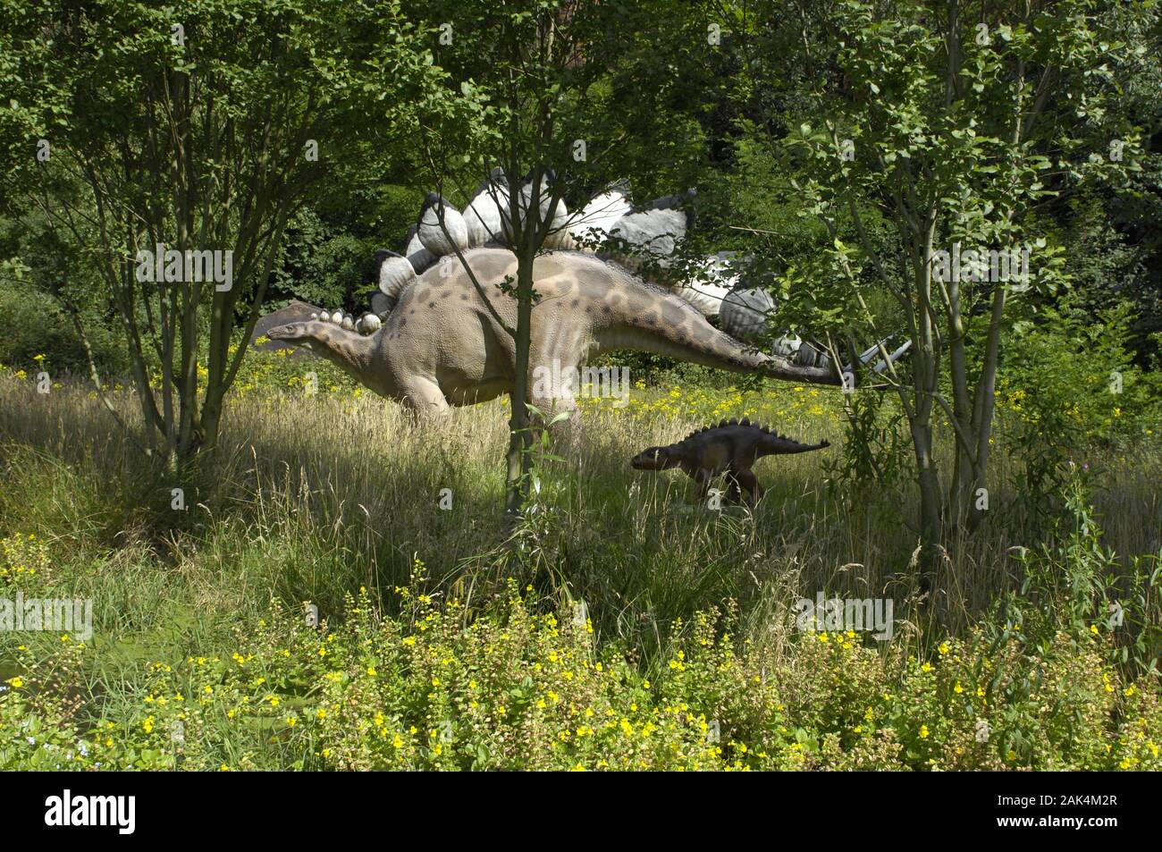 Dinosaurier auf der Landesgartenschau in Kaiserslautern, Pfalz, Deutschland | usage worldwide Stock Photo
