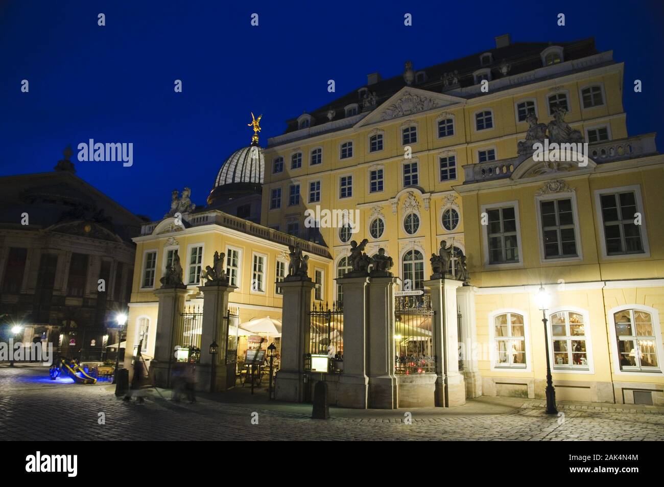 Cosel Palais am Neumarkt: "Grand Café & Restaurant Coselpalais", Dresden | usage worldwide Stock Photo