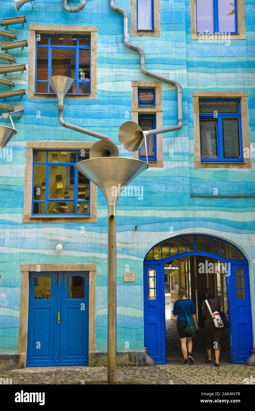 Stadtteil Neustadt KunsthofPassage, Dresden usage worldwide Stock