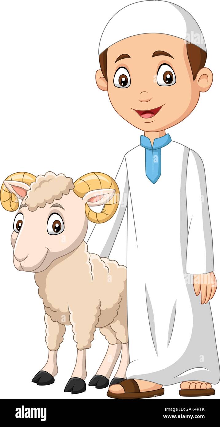 Cartoon Muslim boy with a goat Stock Vector Image & Art - Alamy Cartoon Muslim boy with a goat Stock Vector Image & Art - Alamy