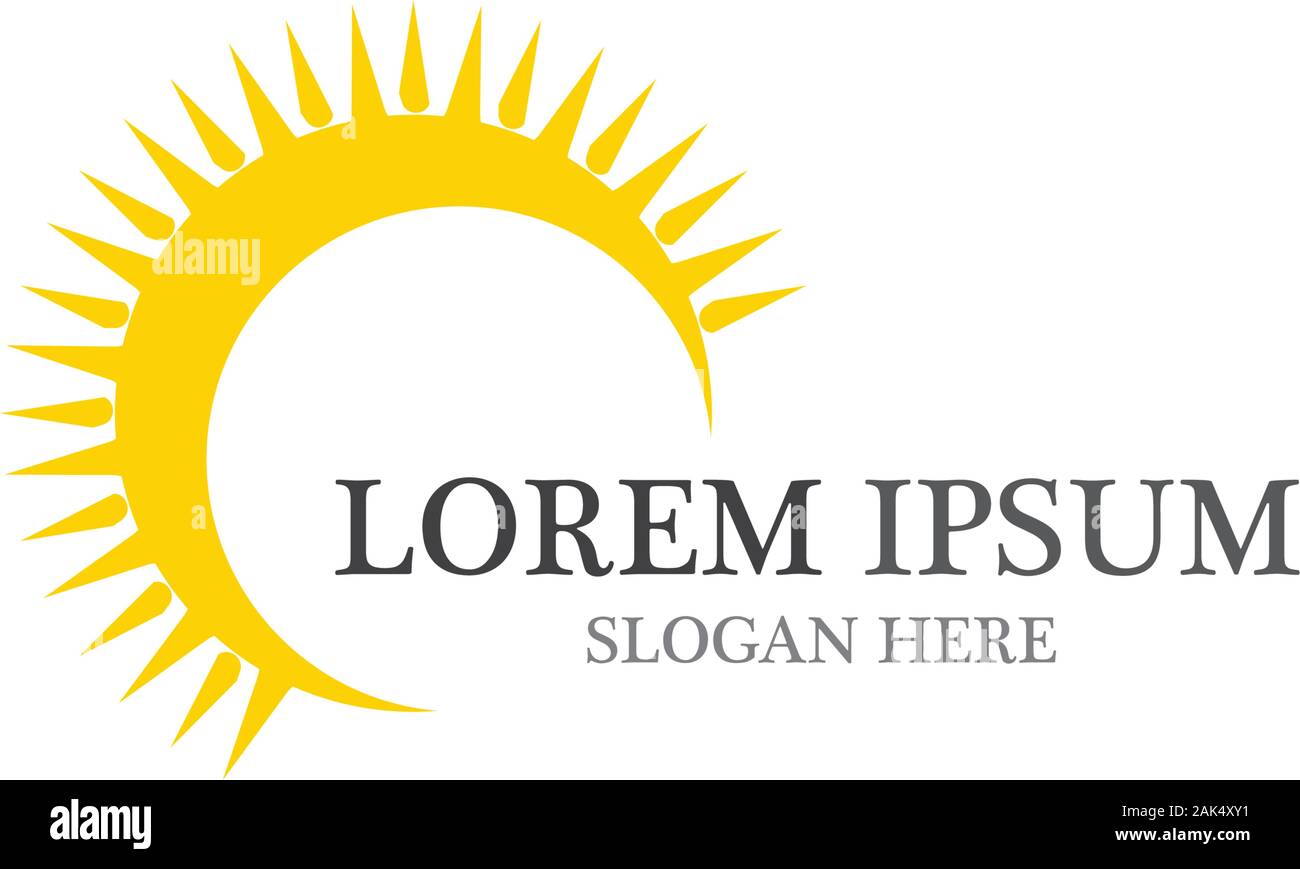 Sun Vector illustration Icon Logo Template design Stock Vector Image ...