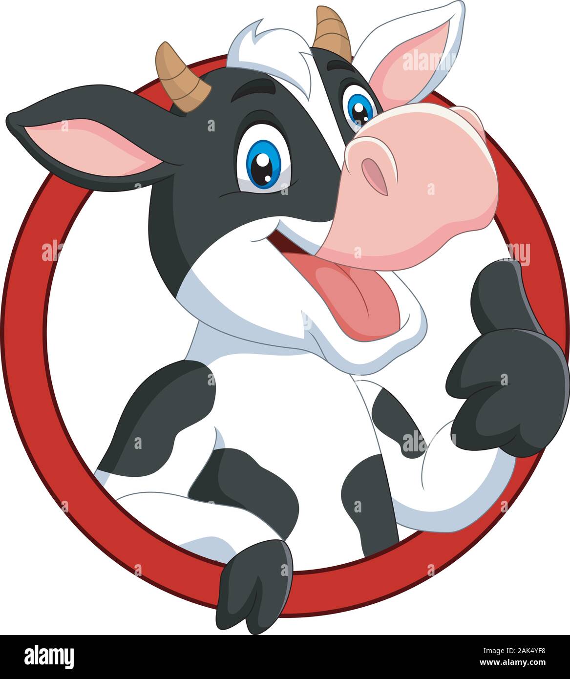 Cartoon happy cow giving thumb up Stock Vector Image & Art - Alamy Cartoon happy cow giving thumb up Stock Vector Image & Art - Alamy