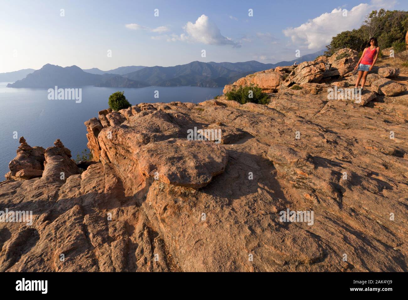 Granitfelsen in den Calanches von Piana am Golfe de Porto, Korsika | usage worldwide Stock Photo