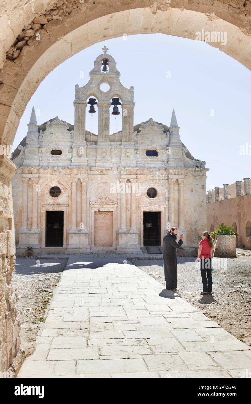 Arkádi-Kloster in Réthimno, Kreta | usage worldwide Stock Photo