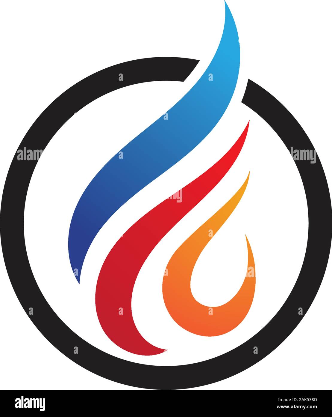 Fire flame Logo Template vector icon Oil, gas and energy logo concept ...