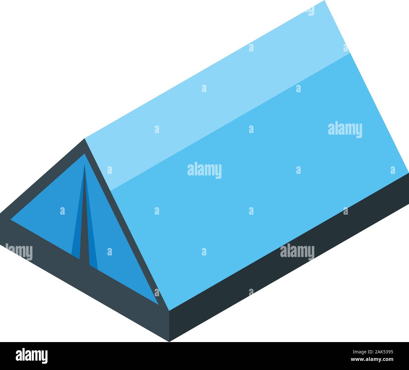 Hiking tent icon, isometric style Stock Vector