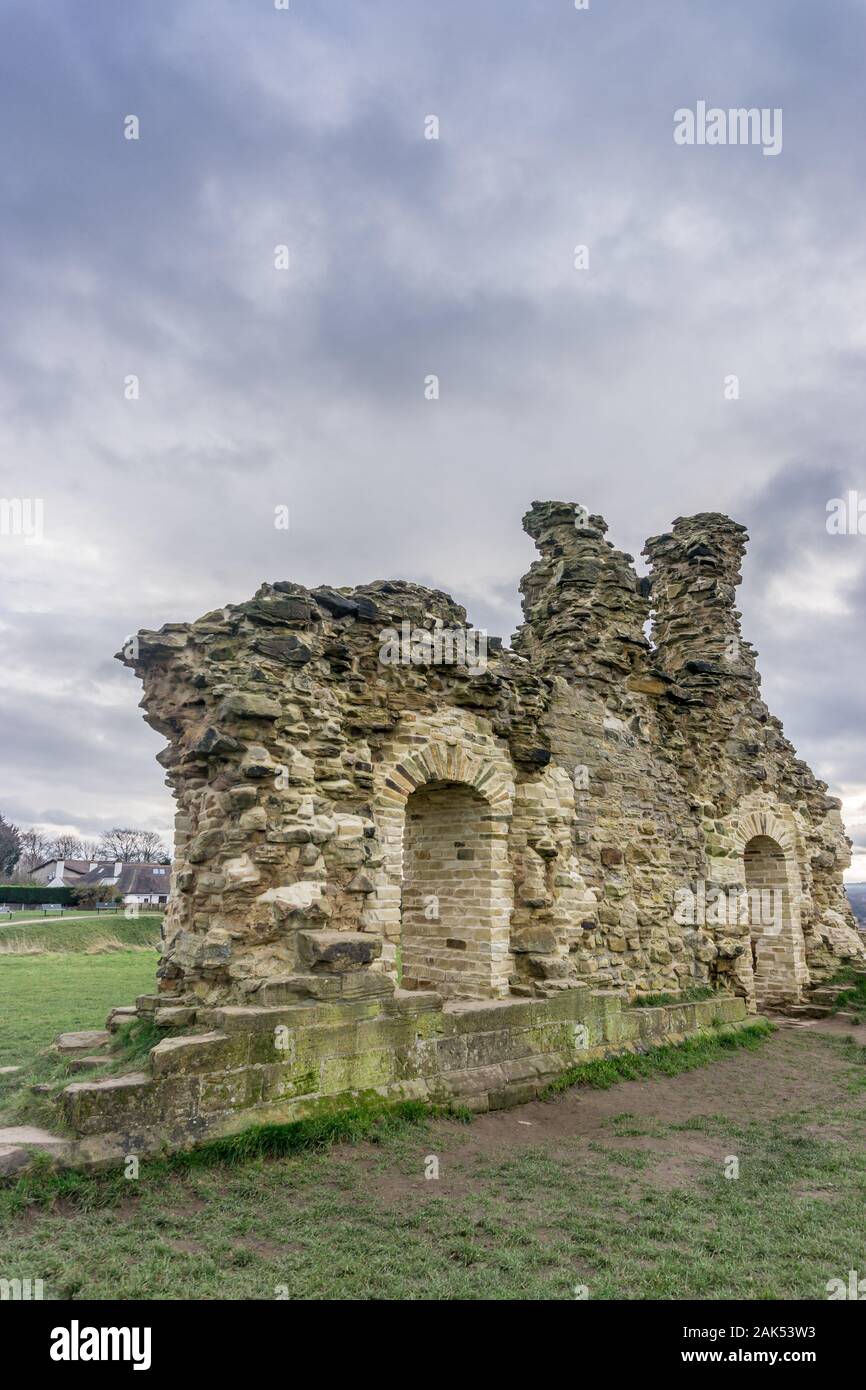 Sandal Castle, Sandal Magna, Wakefield, West Yorkshire, England, UK Stock Photo