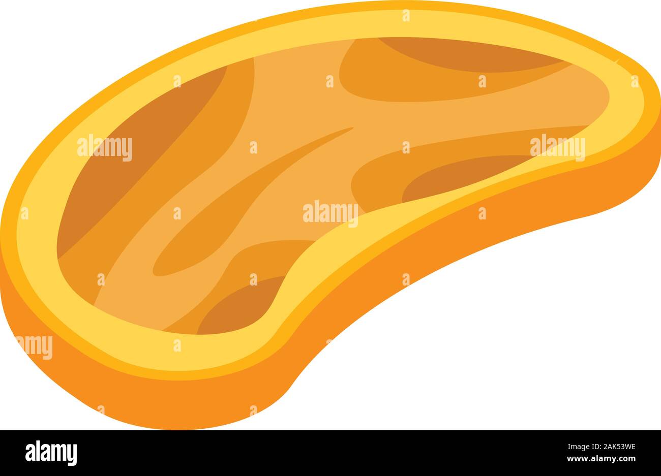 Peanut butter bread icon, isometric style Stock Vector