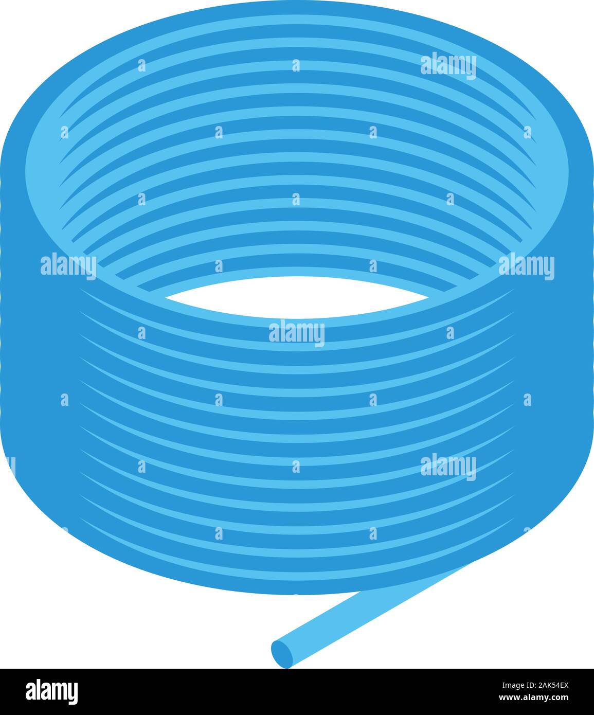 Hiking rope icon, isometric style Stock Vector
