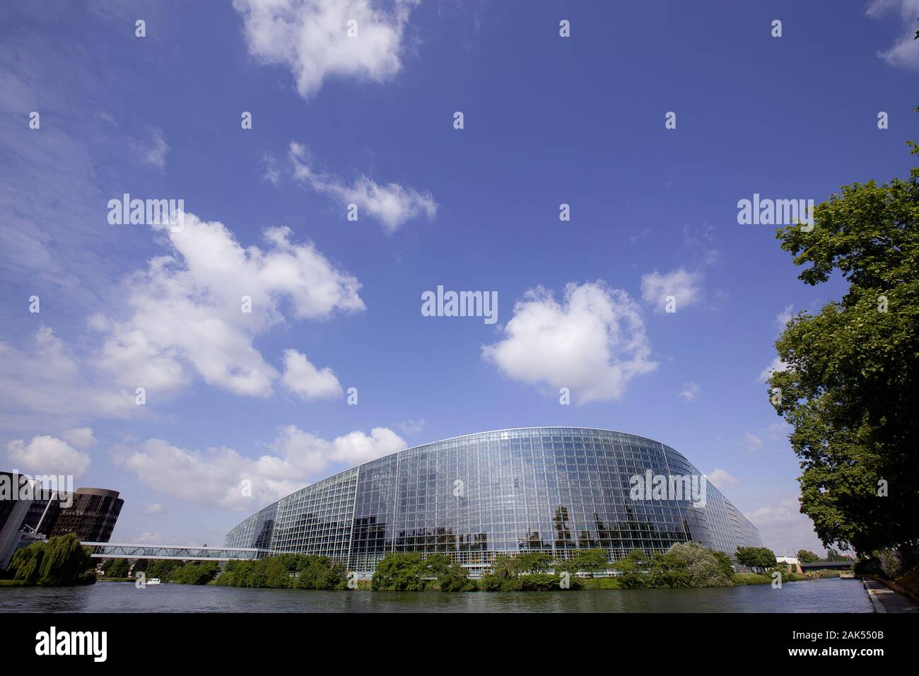 Straßburg: Europaeisches Parlament, Elsass | usage worldwide Stock Photo
