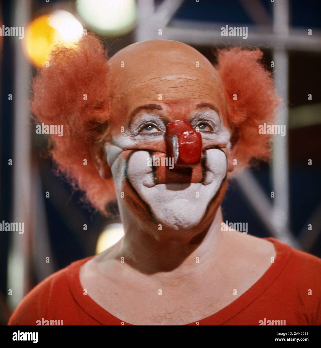 Fritz Muilar Show, Unterhaltungsshow, Deutschland 1972, Mitwirkende: spanischer Clown Charlie Rivel Stock Photo
