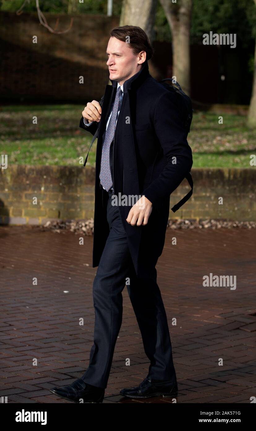 William Clegg Arrives At Isleworth Crown Court West London Where He Is Accused Of Assaulting Five Cabin Crew Members On A British Airways Flight From Houston Texas To London Heathrow Stock Photo